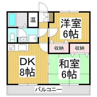 ビーバーズマンションKATOH【203号室】の間取り
