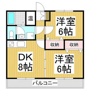 ビーバーズマンションKATOH【202号室】の間取り
