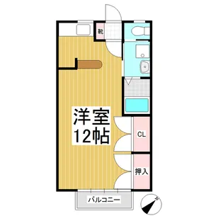 ハイツ東【202号室】の間取り