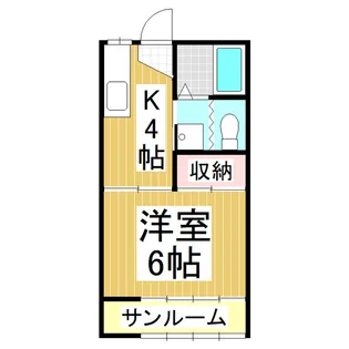 ジュエルハウス【105号室】の間取り