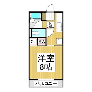 サンフラワー C【202号室】の間取り