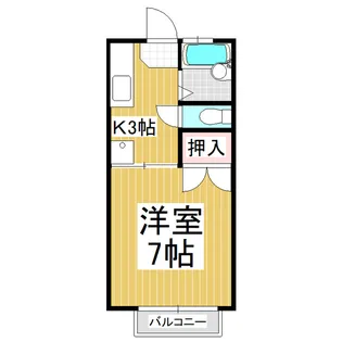 ハイツアズマⅢ【205号室】の間取り