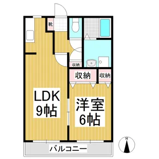 ハイツスペースタウン【2号室】の間取り