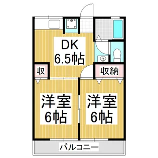 シティハイムファミーユ【102号室】の間取り