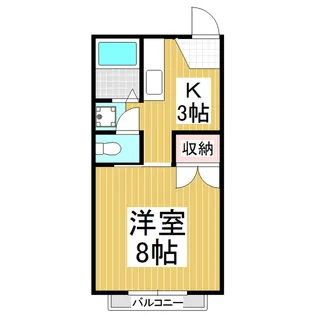 コーポちえ【205号室】の間取り