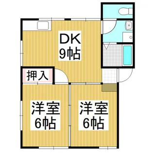 ササキハイツ B【2-3号室】の間取り