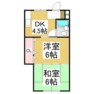 フレグランス【205号室】の間取り