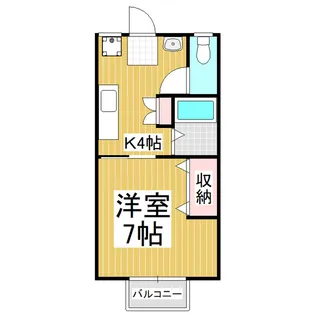 e-wing S【2号室】の間取り
