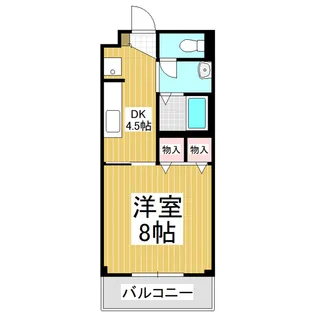 シャンテコスモス【202号室】の間取り