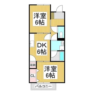 Surplus TwoアクアマリンKOSHIBA【2階】の間取り