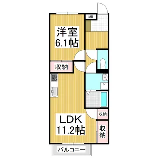 サープラスベルク【103号室】の間取り