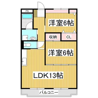 Three PeaksⅠ【301号室】の間取り