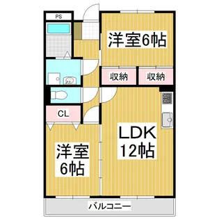 セントラルコート【102号室】の間取り