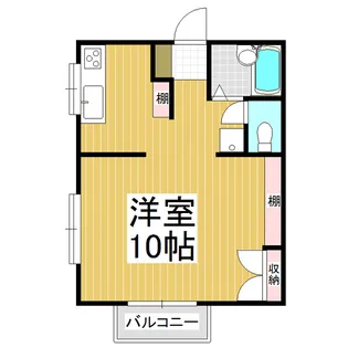 ワタベコーポ【1階】の間取り