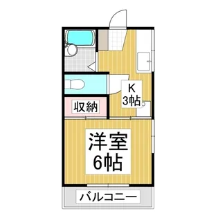 サンフラワーB【103号室】の間取り