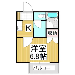 ハイツIZUMI【3-E号室】の間取り