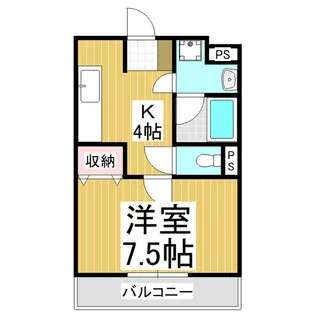 やまみマンション【201号室】の間取り