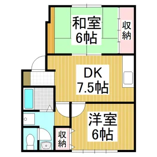 サンライズハイツ【106号室】の間取り