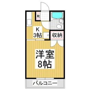 丸山コーポⅠ【20号室】の間取り