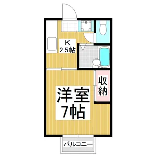 ドリーム吉川【C号室】の間取り