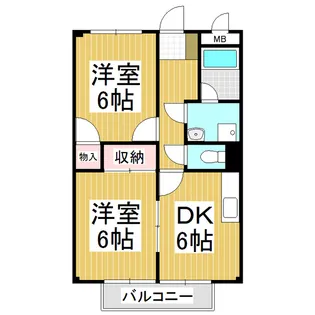 Surplus Two Tokiwa美沢台A【207号室】の間取り
