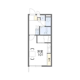 レオパレス AMBITION【201号室】の間取り