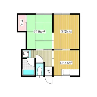 代田コーポ【205号室】の間取り