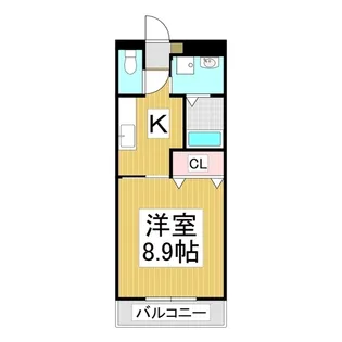 サンライズ北方【1階】の間取り