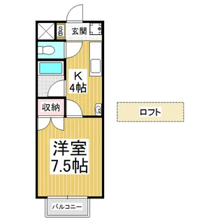 ヴェルートラルヂュⅡ【107号室】の間取り
