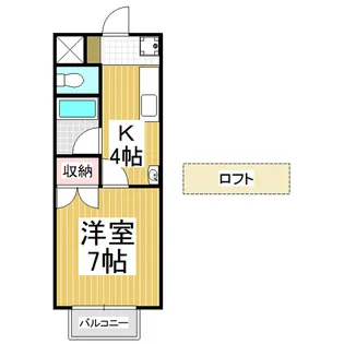 ヴェルートラルヂュⅢ【105号室】の間取り