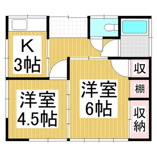 長野県飯田市鼎上山【一戸建】の間取り