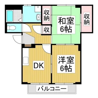 スリーピークスⅢ【102号室】の間取り