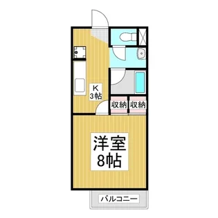 グランディール春風【103号室】の間取り