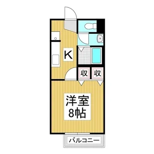 サープラス福岡【106号室】の間取り