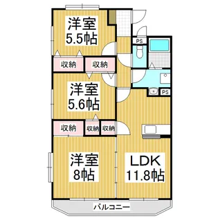 エールガーデン桜【101号室】の間取り