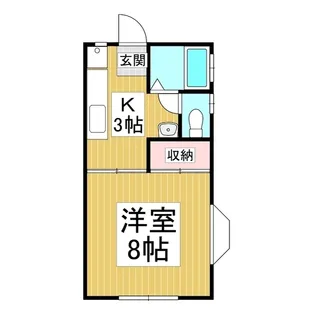 高田ハイツ【1号室】の間取り