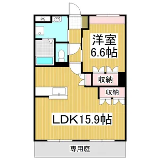 サンパレス高森【103号室】の間取り