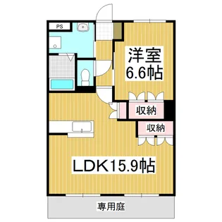 サンパレス高森【102号室】の間取り