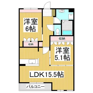 イーストピア・C【105号室】の間取り