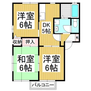 ファインパレス H【202号室】の間取り