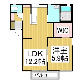 シャーメゾン ハンバ C【201号室】の間取り