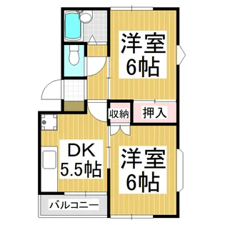 トラッドハウス【205号室】の間取り