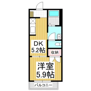 フレグランス馬見塚 2番館【B203号室】の間取り