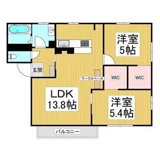 フレグランス清風【202号室】の間取り