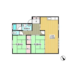 小林コーポ【102号室】の間取り
