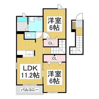 ユイット・ヴィオラ【2階】の間取り