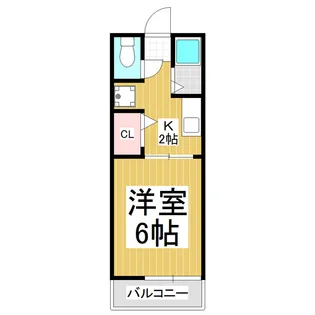 シティハイムシロタ【204号室】の間取り