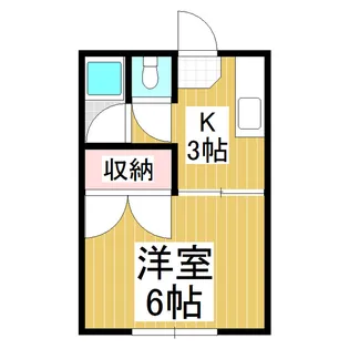 コーポまどか B【101号室】の間取り