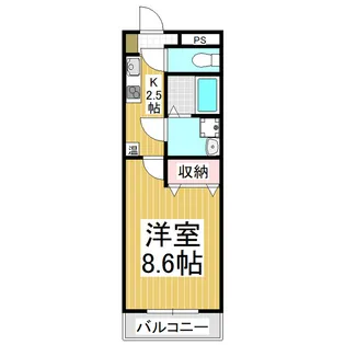 サンパレス2【302号室】の間取り