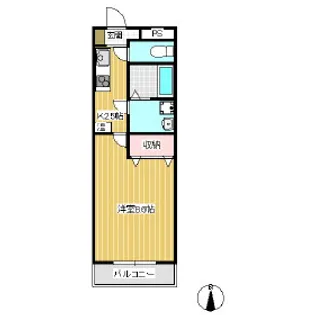 サンパレス2【105号室】の間取り